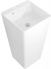 Mexen Neva umywalka wolnostojąca z konglomeratu 45 x 45 cm, biała mat - 26614500