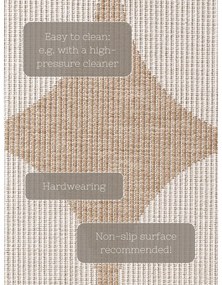 Dywan odpowiedni na zewnątrz w beżowo-śmietankowym kolorze 120x170 cm Duet Bowen – NORTHRUGS