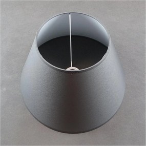 Zamienny klosz do lampy stołowej E27, 24x40 cm, szary