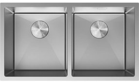 Mexen Binox zlewozmywak stalowy 2-komorowy 800 x 450 mm, inox - 6421802000-01