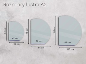 Nietypowe LED lustro do łazienki z oświetleniem A2