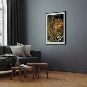 Plakat What's Up 21x30 cm z ramą czarną z marginesem ARTGEIST B