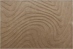 Dywan tuftowany 100% wełna - 160 x 230 cm - Taupe - 2000g/m² - NOELIA