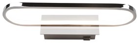 Kinkiet LED w kolorze błyszczącego srebra (dł. 40 cm) Gianni – Trio
