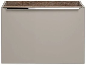 Szafka pod umywalkę nablatową SANTA FE TAUPE 80 cm szara krzemowa COMAD