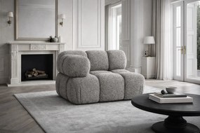 Moduł narożny, róg, do systemu modułowego, tkanina bukla Abriamo, Brązowy, Selia