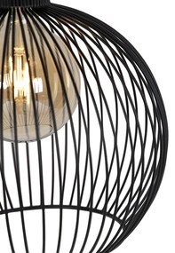 Designerska lampa wisząca czarna 30cm - Wire DosDesignerski Oswietlenie wewnetrzne