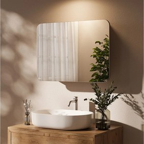 Szafka z lustrem w łazience złoty dąb energetyczny 70x17.4x50 zino