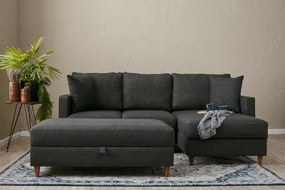 Sofa narożna Eva Right Anthracite