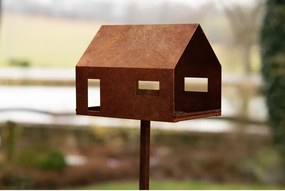 Casa Karmnik dla ptaków 30 x 21 x 23 cm, corten CORGARDEN 1040