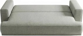 Sofa z Funkcją Spania CAMELIA Szara Boucle Nowoczesna
