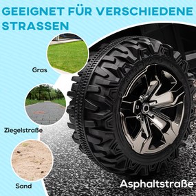 HOMCOM 12V Pojazd dla Dzieci z funkcją jazdy do przodu, do tyłu, odtwarzaczem MP3, światłem LED, 3-8 km/h, 3-5 lat, Pomarańczowy