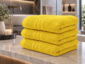 Ręcznik Comfort 70 x 140 cm żółty, 100% bawełna