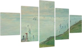 Obraz - Henri Fantin-Latour, Cliffs at Pourville, reprodukcje (125x70 cm)