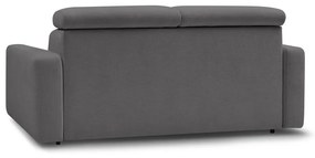 Ciemnoszara rozkładana sofa 215 cm Monaco – Bobochic Paris