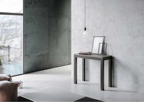 Konsola rozkładana 90x40/196 cm Everyday Small Evolution Cementu rama w kolorze Antracytu