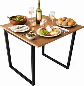 Mały kwadratowy stół kuchenny 65x65 dąb craft złoty M7-E39