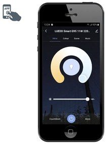 Inteligentna żarówka LED E27 z możliwością ściemniania G95 11W 900lm 2200-4000K RGB