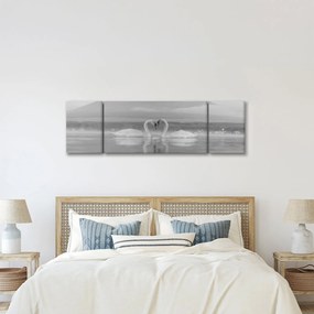Obraz - Zakochane łabędzie (170x50 cm)