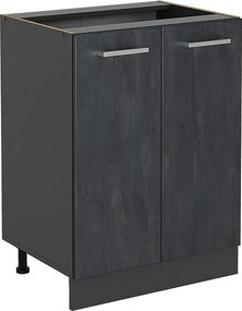 Szafki kuchenne czarny beton 60x46x81.6 r-line