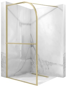 Ścianka prysznicowa Rea Sky Brush Gold 100