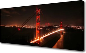 Duży obraz na płótnie Stalowy Most nad Rzeką