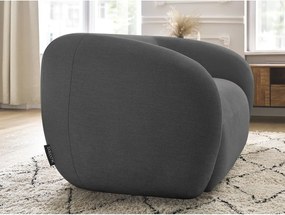 Ciemnoszara sofa z tkaniny szenilowej 160 cm Celine – Bobochic Paris