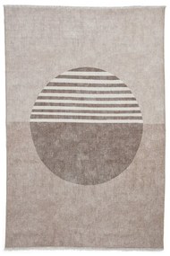 Beżowy dywan z mieszanki bawełny odpowiedni do prania 122x170 cm Whisper – Think Rugs