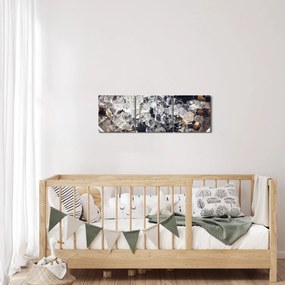 Obraz - szampan w lodzie (z zegarem) (90x30 cm)