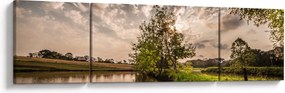 Obraz natury z promieniami (170x50 cm)