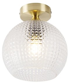 Inteligentna lampa sufitowa w stylu art deco mosiądz w tym Wifi A60 - Sphere ArtDeco Oswietlenie wewnetrzne