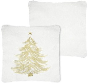 Poduszka świąteczna KLAUS, z choinką, 45 × 45 cm