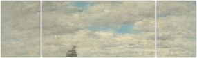 Obraz - Eugène Boudin, Coast of Brittany, reprodukcje (170x50 cm)
