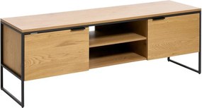 Szafka pod TV w dekorze dębu w naturalnym kolorze 155x55x45 cm Cesura – Unique Furniture