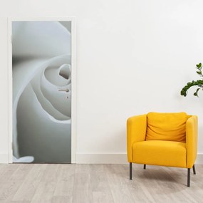 Fototapeta na drzwi - Biała róża (95x205cm)