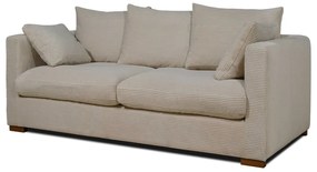 Beżowa sztruksowa sofa 175 cm Comfy – Scandic