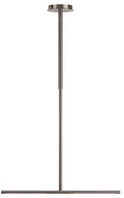 Metalowa lampa wisząca LED w kolorze srebra z metalowym kloszem Omni Ceiling – UMAGE