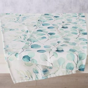 Bieżnik dekoracyjny z motywem roślinnym EUKANA, 40 x 140 cm