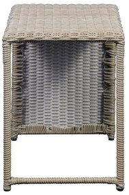Beżowo-jasnobrązowy zestaw mebli ogrodowych dla 2 osób Modular – Unique Furniture