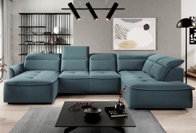 Narożnik MURILLO XL z elektryczną regulacją siedziska Prawostronny w tkaninie VOUGE 12 WERSAL