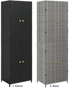 Szara pojemna szafa gospodarcza do garażu C8-G51