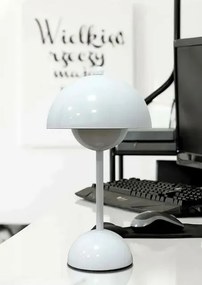 Biała lampa stołowa stylu retro - K617-Wigo