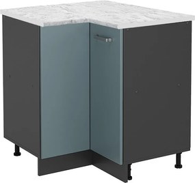 Szafka narożna niebiesko-szary 75.6x60x81.6 r-line