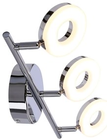 Lampa sufitowa LED w kolorze srebra z połyskiem 47x16 cm Thema – Candellux Lighting