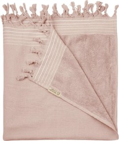 Ręcznik plażowy WALRA różowy 90 x 180 cm, 100% bawełna