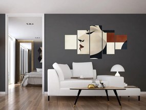 Obraz - Kobieta z profilu (125x70 cm)