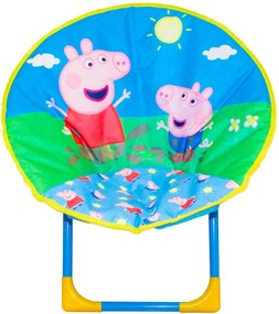 Składane krzesełko dla dzieci PEPPA PIG, niebieskie