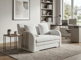 Rozkładana 2-osobowa sofa ARIO ROYAL, biała