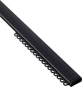 Szyna sufitowa aluminiowa Premium pojedyncza 210cm czarna - komplet