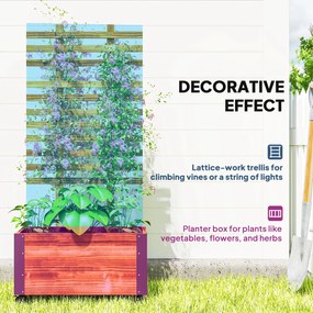 Outsunny Wysokie Łóżko z Podporą, na 4 Kółkach, Przetworzone Drewno Ciężkie, 65 cm x 31 cm x 147 cm, Czarny + Brązowy